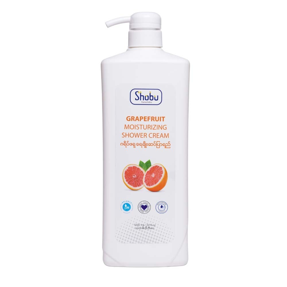 Shobu Moisturizing Shower Cream (Grape Fruit) 1000ML