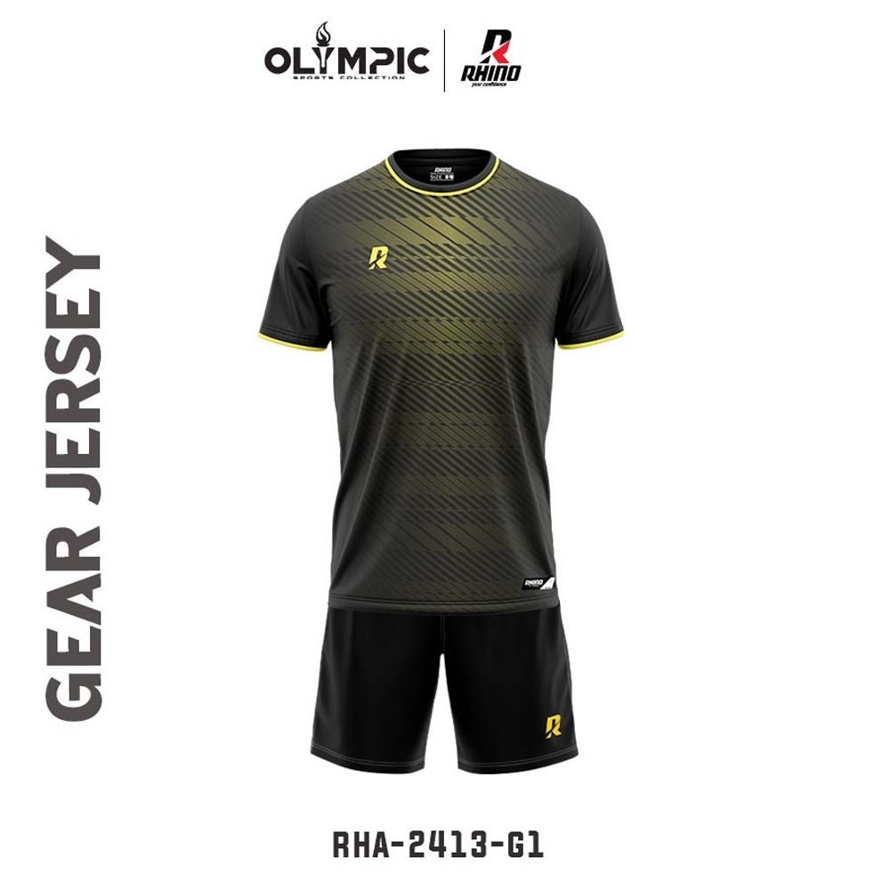 Rhino Gear Jerseys Rha-2413 Black Green/G1 (S)