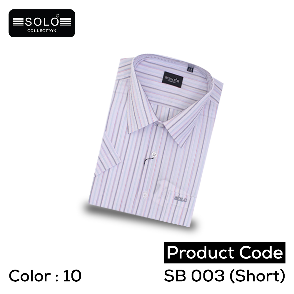 SOLO COLLLECTION SB 003 (Short) Regular Shirt Medium 10