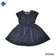 Max & Mia Girl Short-Sleeve Dress TO77001 Dark Blue Spot Small