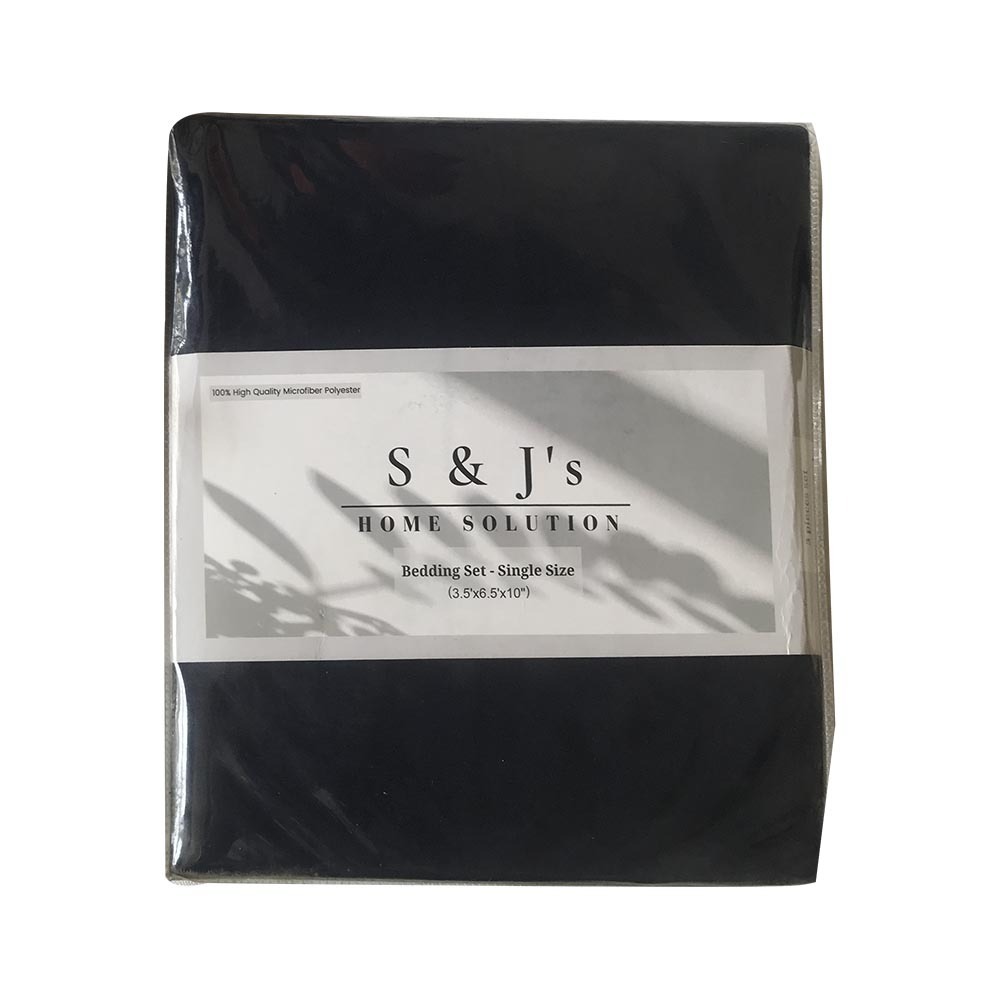 S&J Single Bed Sheet Dark blue  SJ-02-30