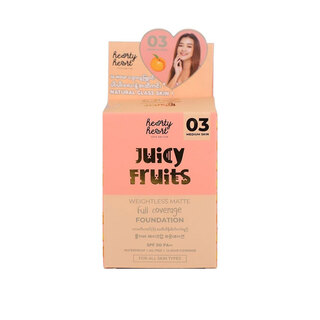 Hearty Heart Juicy Fruits Weightless Matte Full Coverage Foundation SPF 30 PA++ 20ML (02 Cherry Berry Pie)