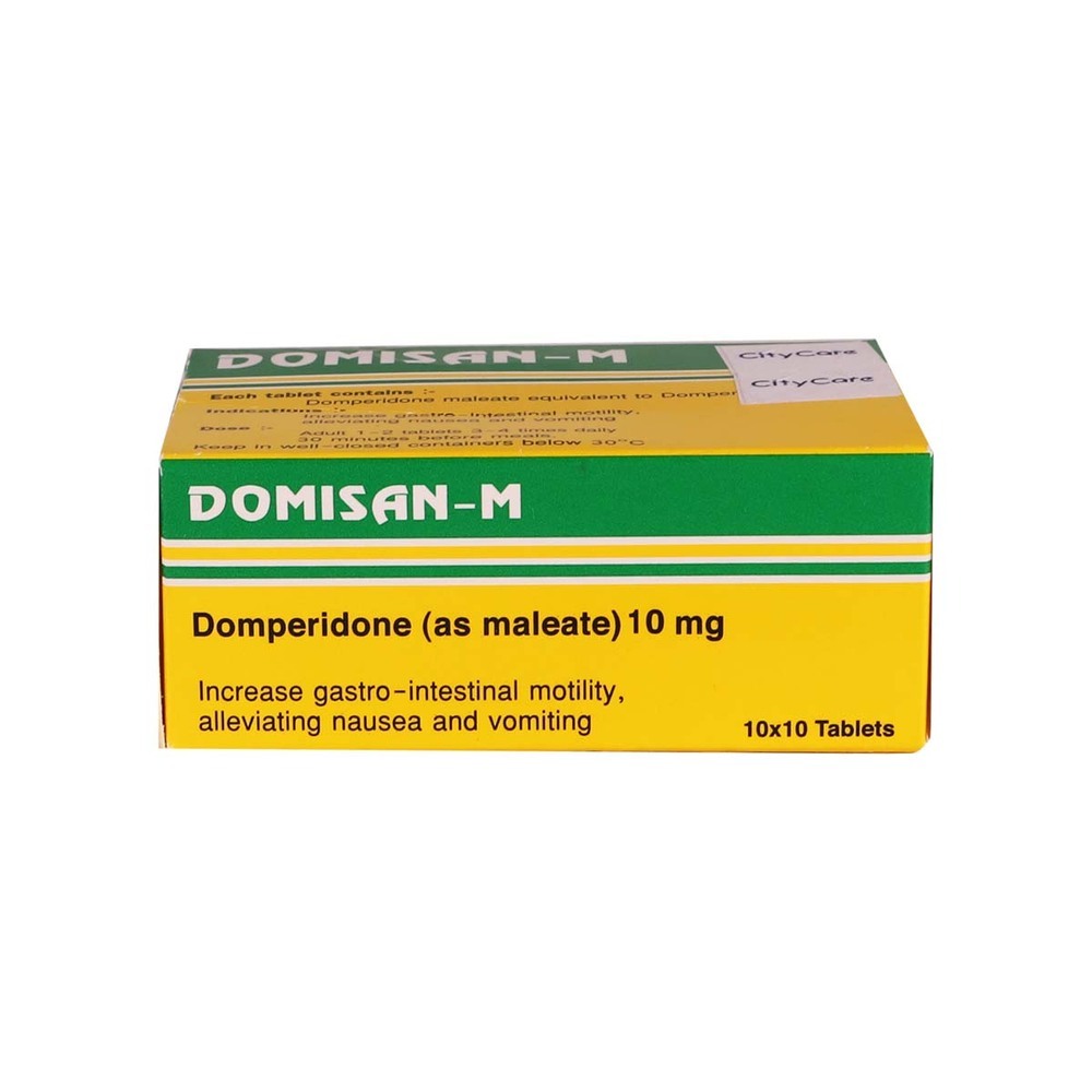 Domisan M Domperidome Malente 10MG 10PCS 1 x 10