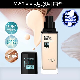 Maybelline Fit Me 16H Matte + Poreless Foundation SPF  22 (230 Natural Buff)