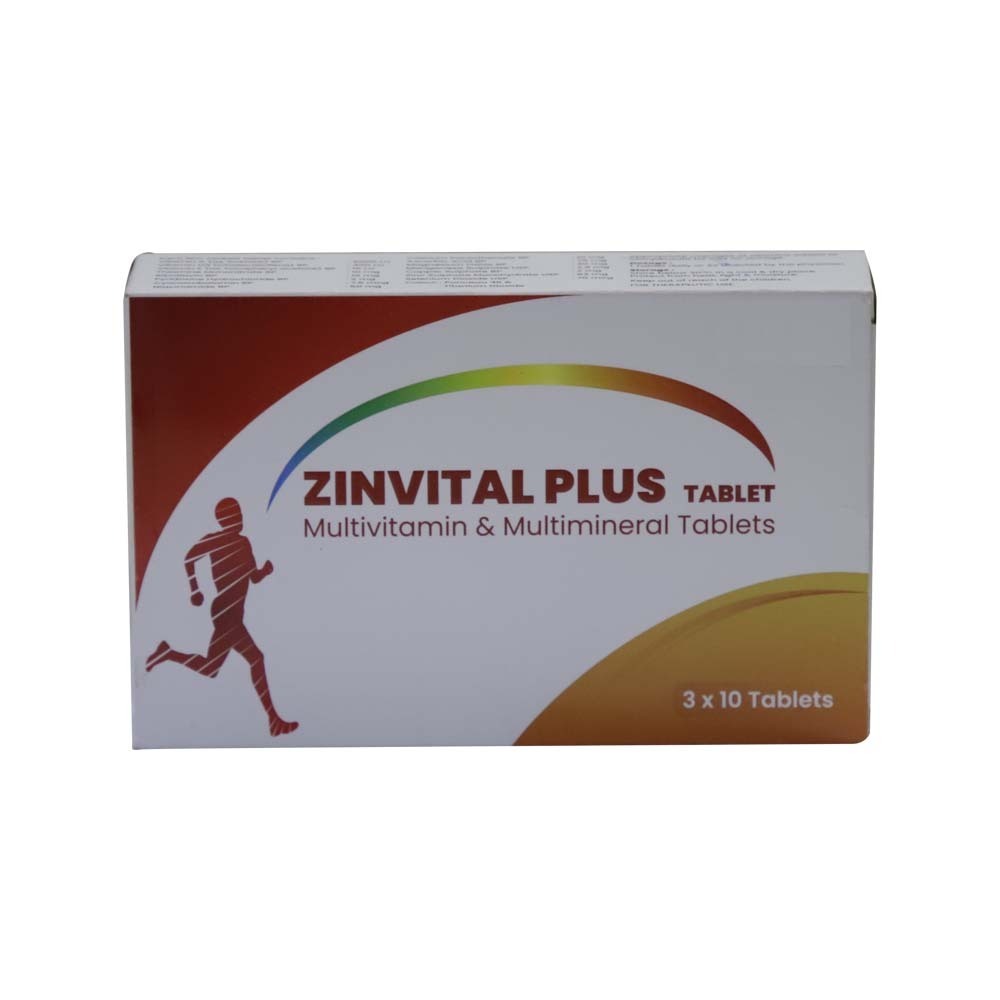 Zinvital Plus Multivitamin & Mineral Tablets 30PCS