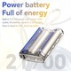 Konfulon J-30 (10000mAh Fast Charging 22.5W Built-in Cable Power Bank) + Lightning Cable White