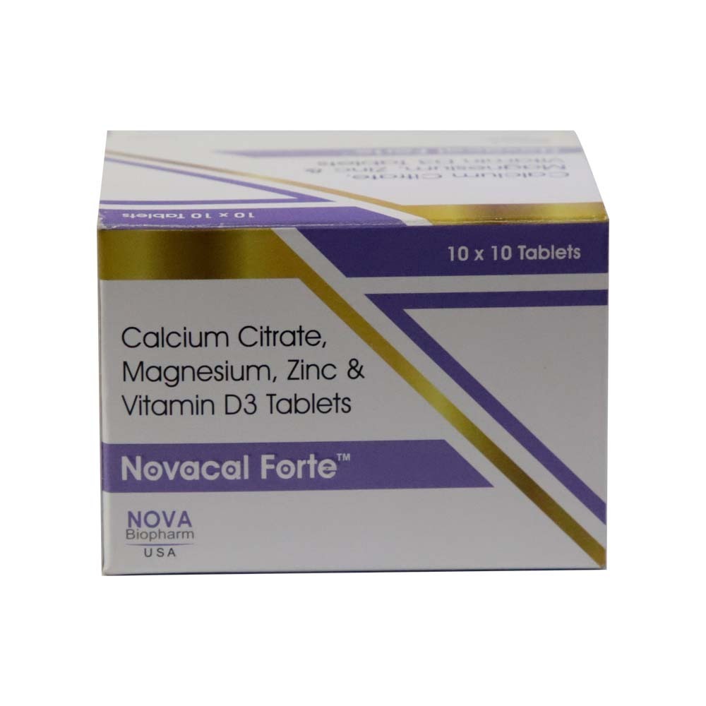 Novacal Forte Calcium Magnesium Zinc & D3 10PCS x 10