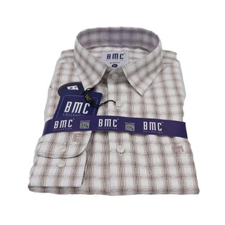 BMC Men Slimfit Shirt Long Sleeve 1320077 Blue Large