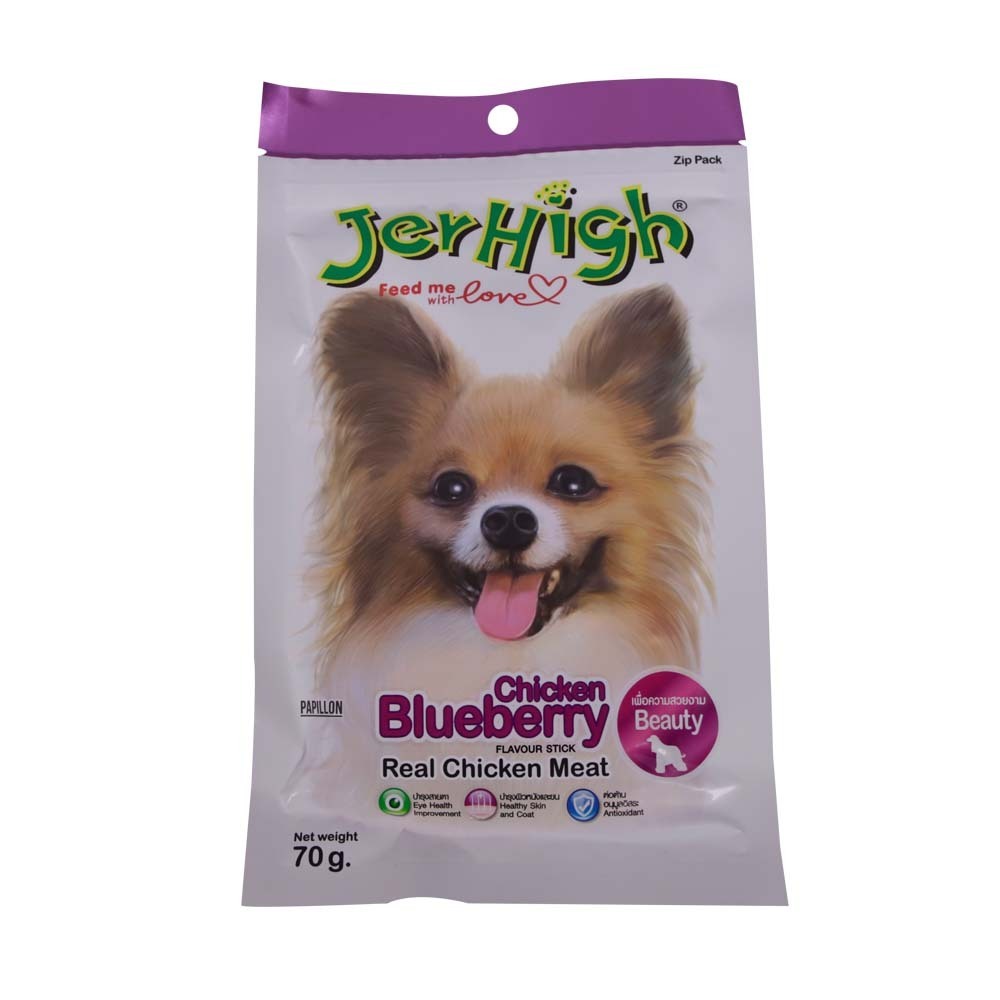 Jerhigh Dog Snack Food Chicken Blueberry 70G