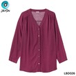 The Ori Women Long Sleeve Top LBD026 Deep Red (Large-48)