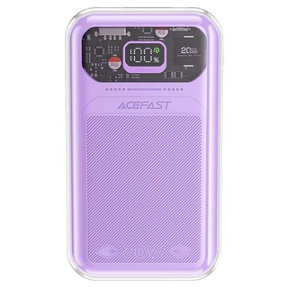 Acefast M2 Sparkling Series 20000Mah 30W Fast Charging Power Bank 27020003 Alfalfa Purple