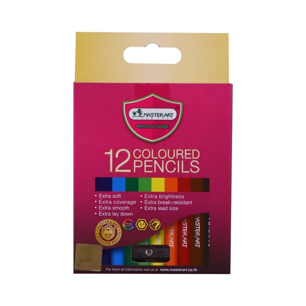Master Art Colour Pencils 3.3MM 12PCS Small