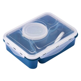 Food Container Lunch Box 4 Comparment Light Pink