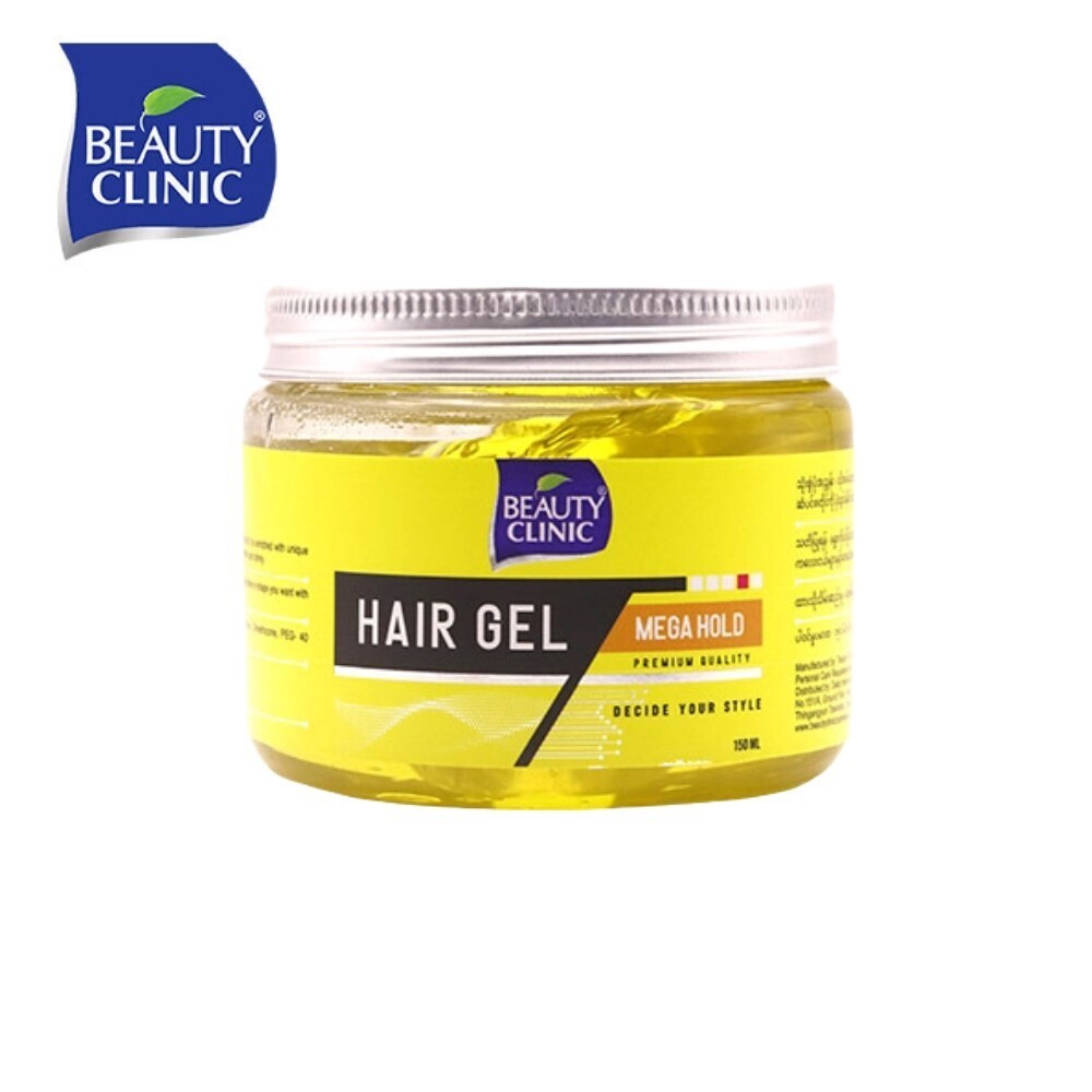 Beauty Clinic Mega Hold Hair Gel 150ML (Yellow) 6 291108 657621
