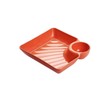 Dumpling Plate with Sauce Dish (Random Color)