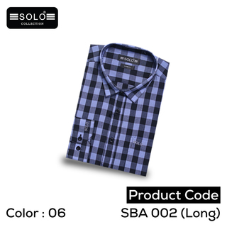 SOLO COLLLECTION SBA 002 (Long) Slim Fit Shirt Extra Large 08