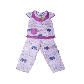 Bambi Baby Night Wear Silk Cotton One Set BAMBI_BABY05_6 Orange (5 Years)