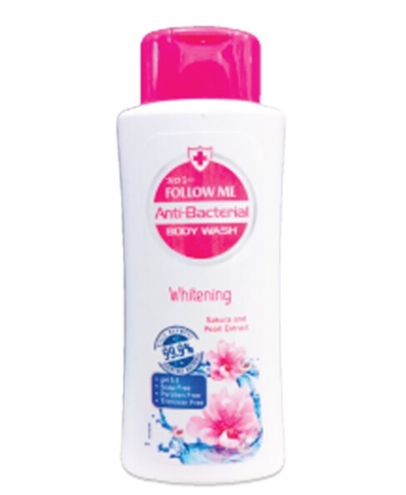 Follow Me Anti-Bacterial Whitening Body Wash 220ML(Sakura & Pearl Extract)