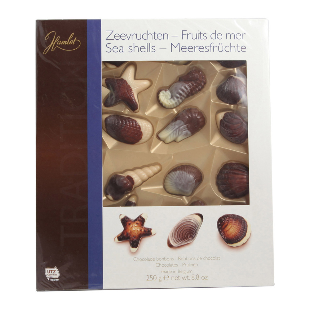 Hamlet Chocolate Sea Shells Hazelnut 250G