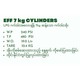 EFF Gas Cylinder Green 7KG (12 x 18IN)