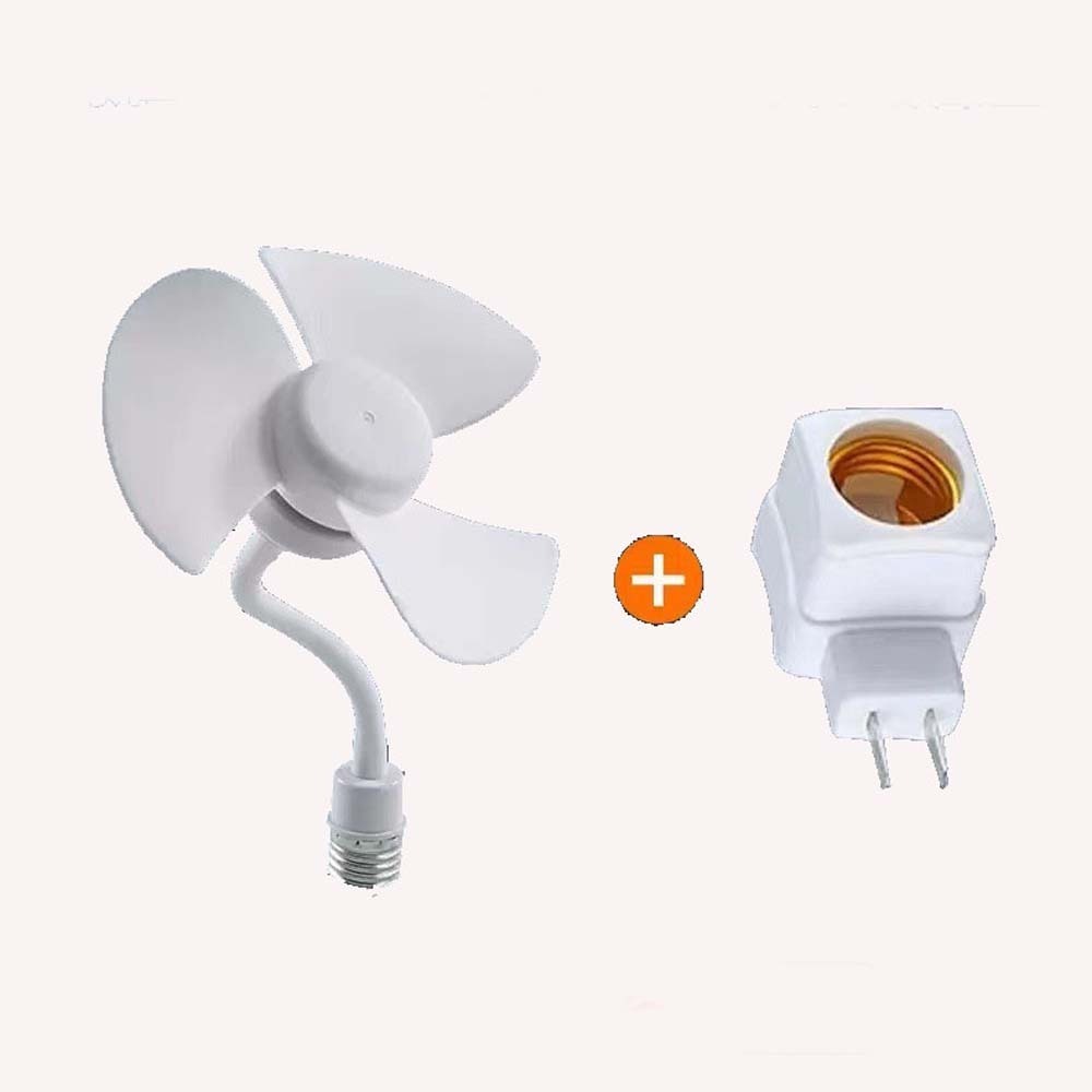 Small E27 Screw-In Ceiling Fan With Socket Holder 5.5 in ELE0001046F