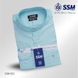 Mandarin Collar Shirt Long Sleeve 2XL (Cyan Blue) SSM-O-P-S-027