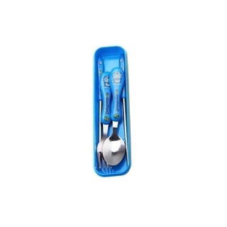 Kids Stainless Steel Spoon, Fork & Chopstick Set Pink