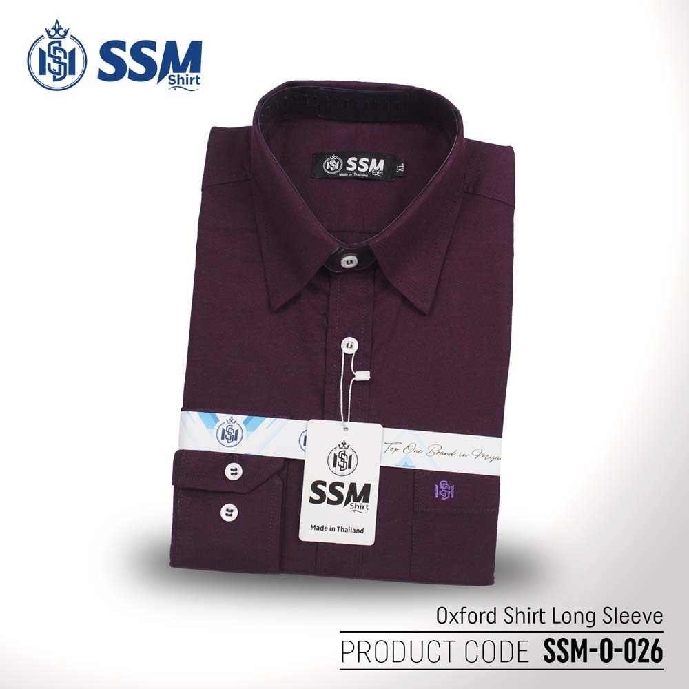 Oxford Shirt Long Sleeve Large (Midnight Purple) SSM-O-P-L-026