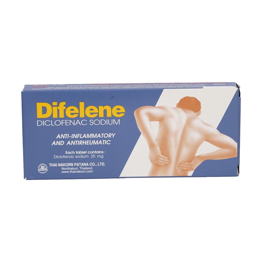 Difelene Diclofenac Sodium 25MGx10Tablets