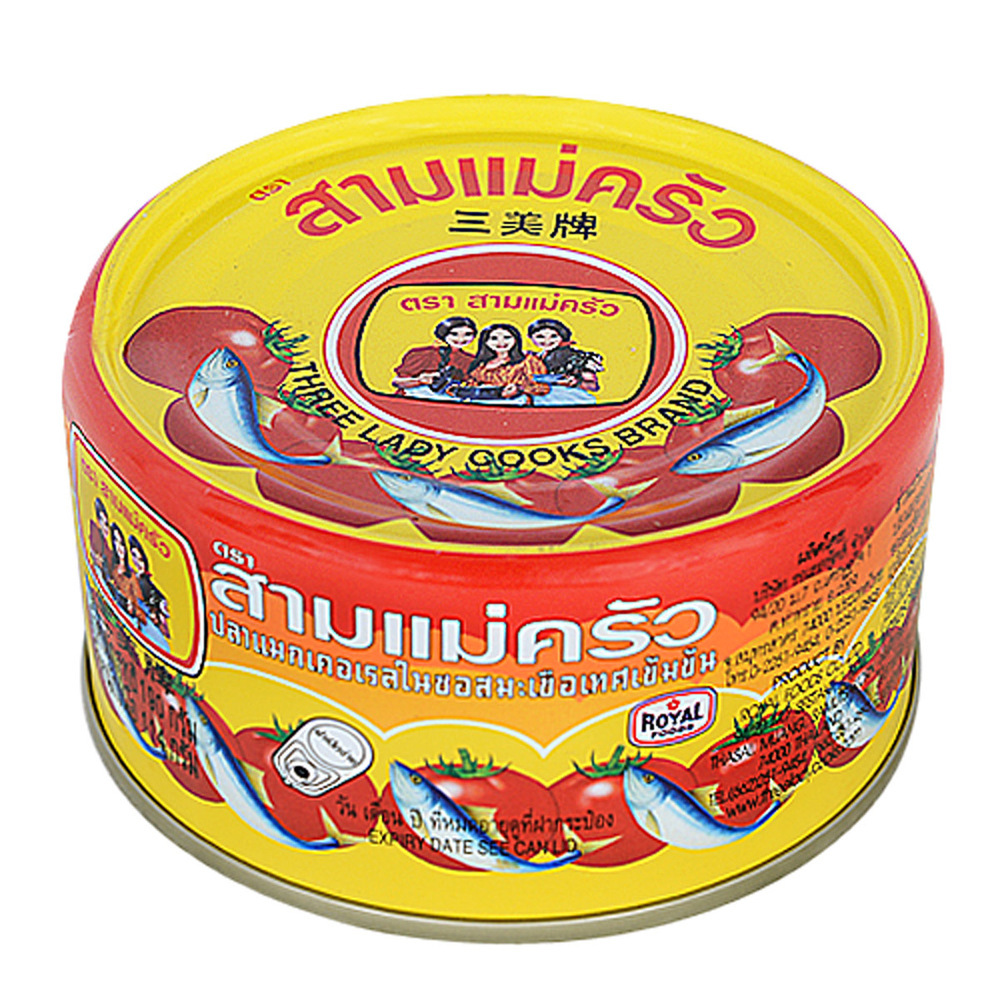 Three Lady Mackerel In Tomato Sauce 190 Grams