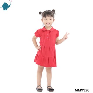 Max & Mia Girl Short-Sleeve Polo Dress MM9928 Light Green Small