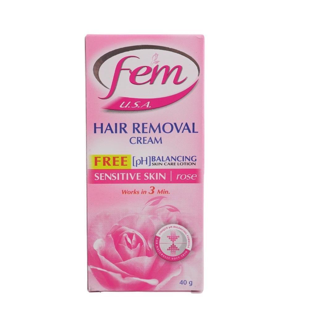 Fem Rose Hair Removal Cream For Sensitive Skin 40G