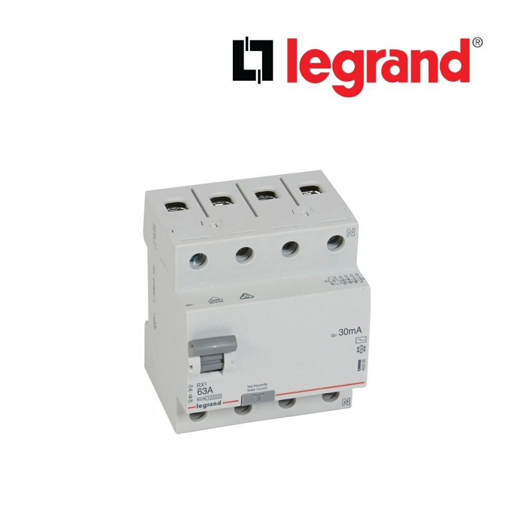 Legrand LG-RX3 RCCB 4PR 63A AC 30MA (402064) Breaker (LG-07-402064)