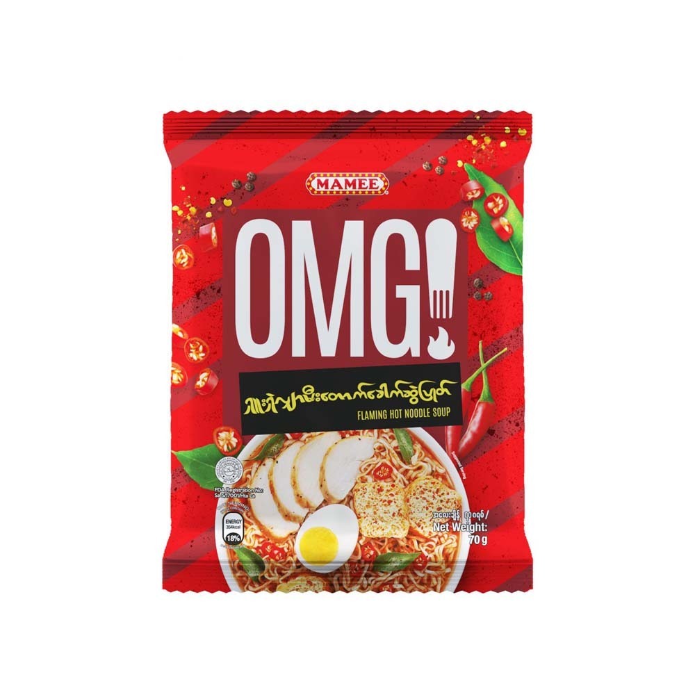 Mamee OMG Instant Flaming Hot Noodle Soup 70G