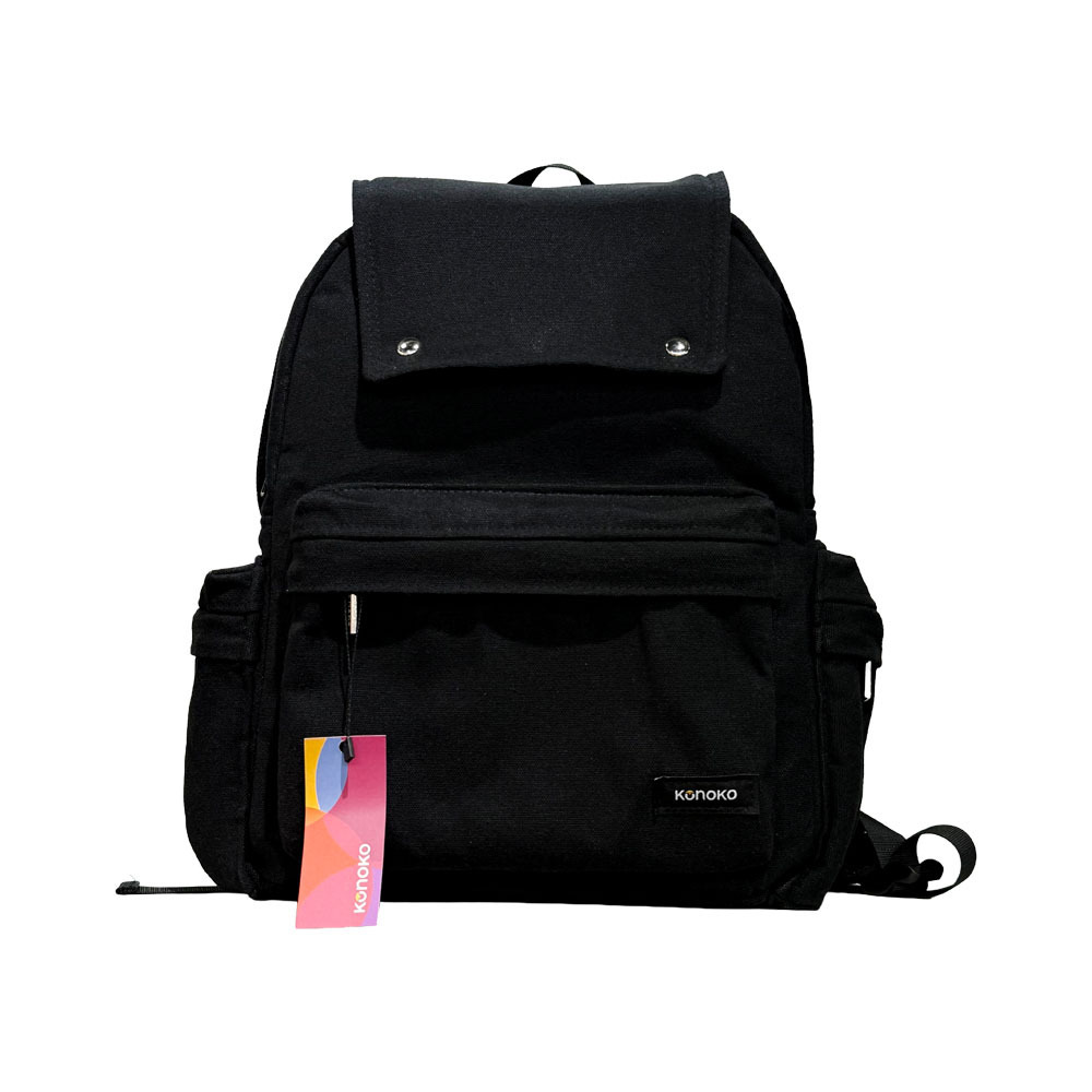 Konoko Pocket Backpack Medium (Black)