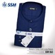 Madarin Collar Shirt Long Sleeve SSM-O-M-L-063 (Dark Blue) Large