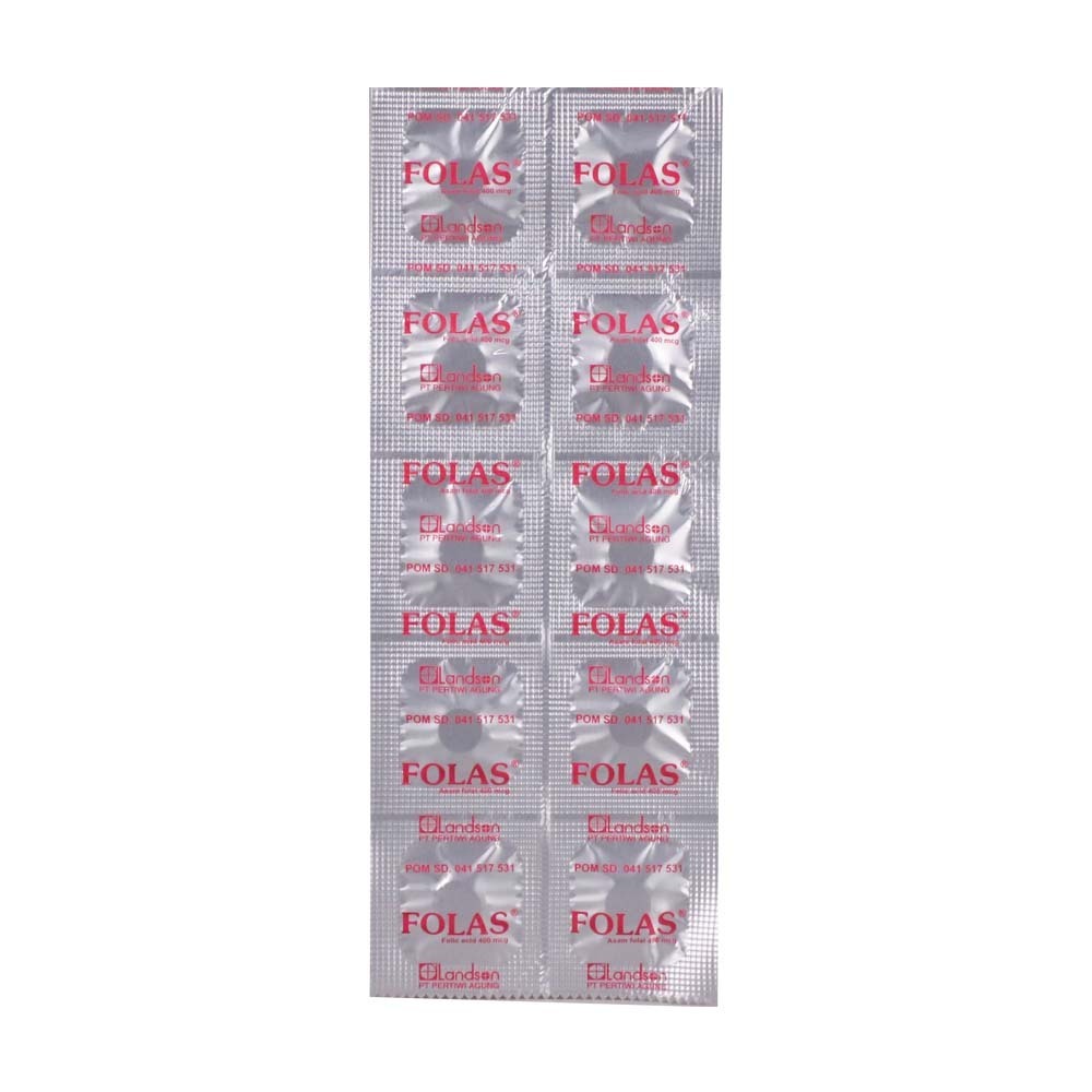 Folas Folic Acid 400MCG 10PCS