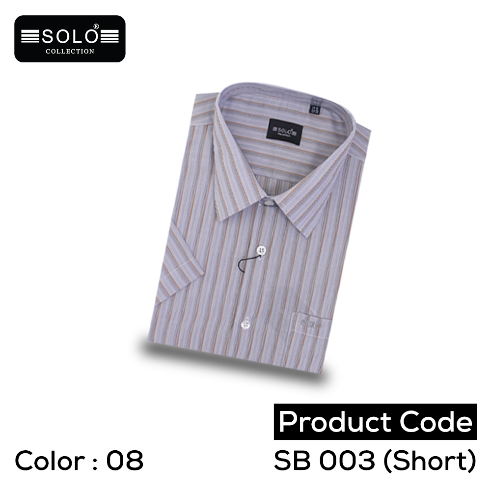 SOLO COLLLECTION SB 003 (Short) Regular Shirt Large 08