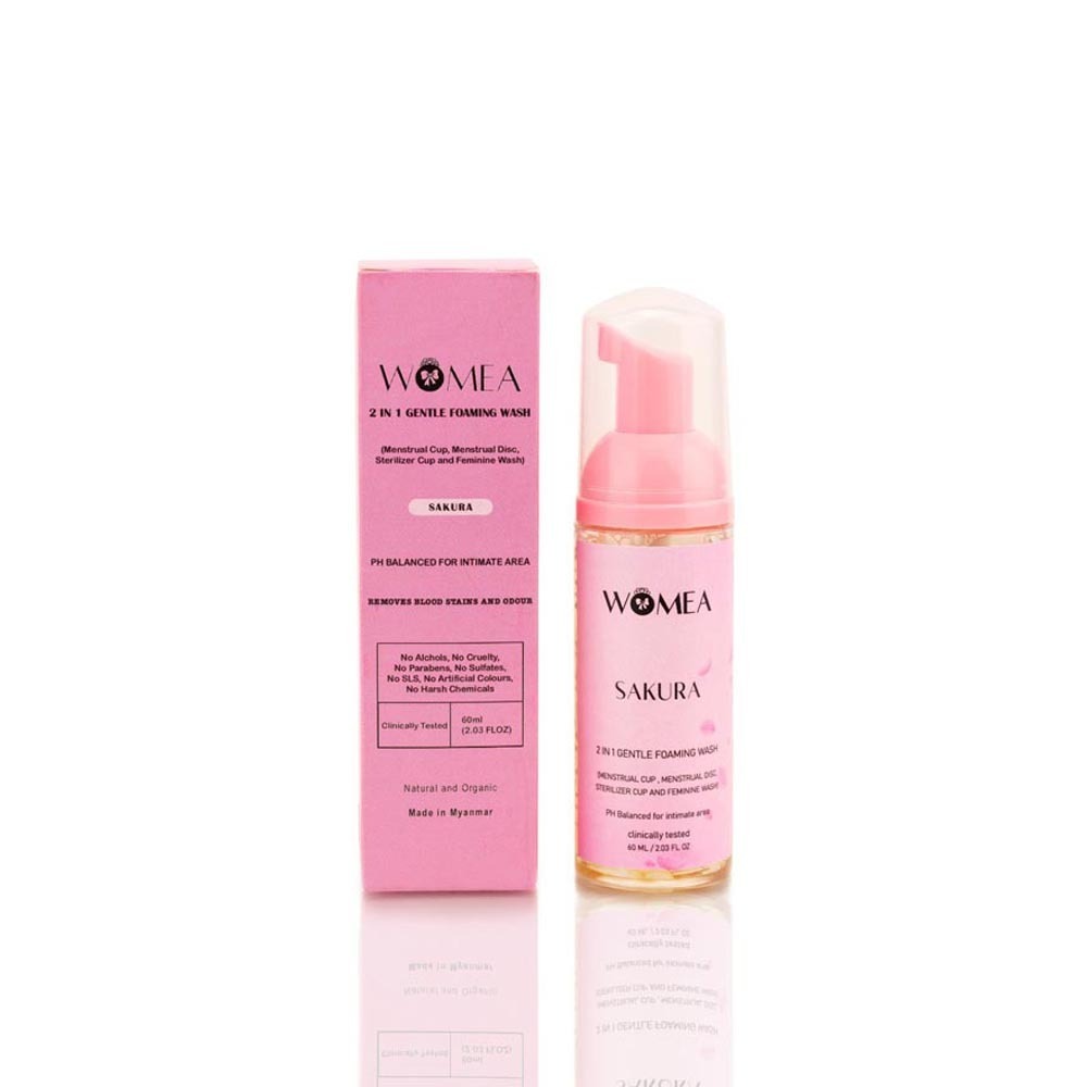 Womea Sakura 2 in 1 Gentle Foaming Wash 60ML