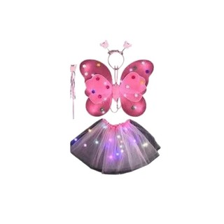 Beauty House LED Butterfly Fairy Costume Set Red