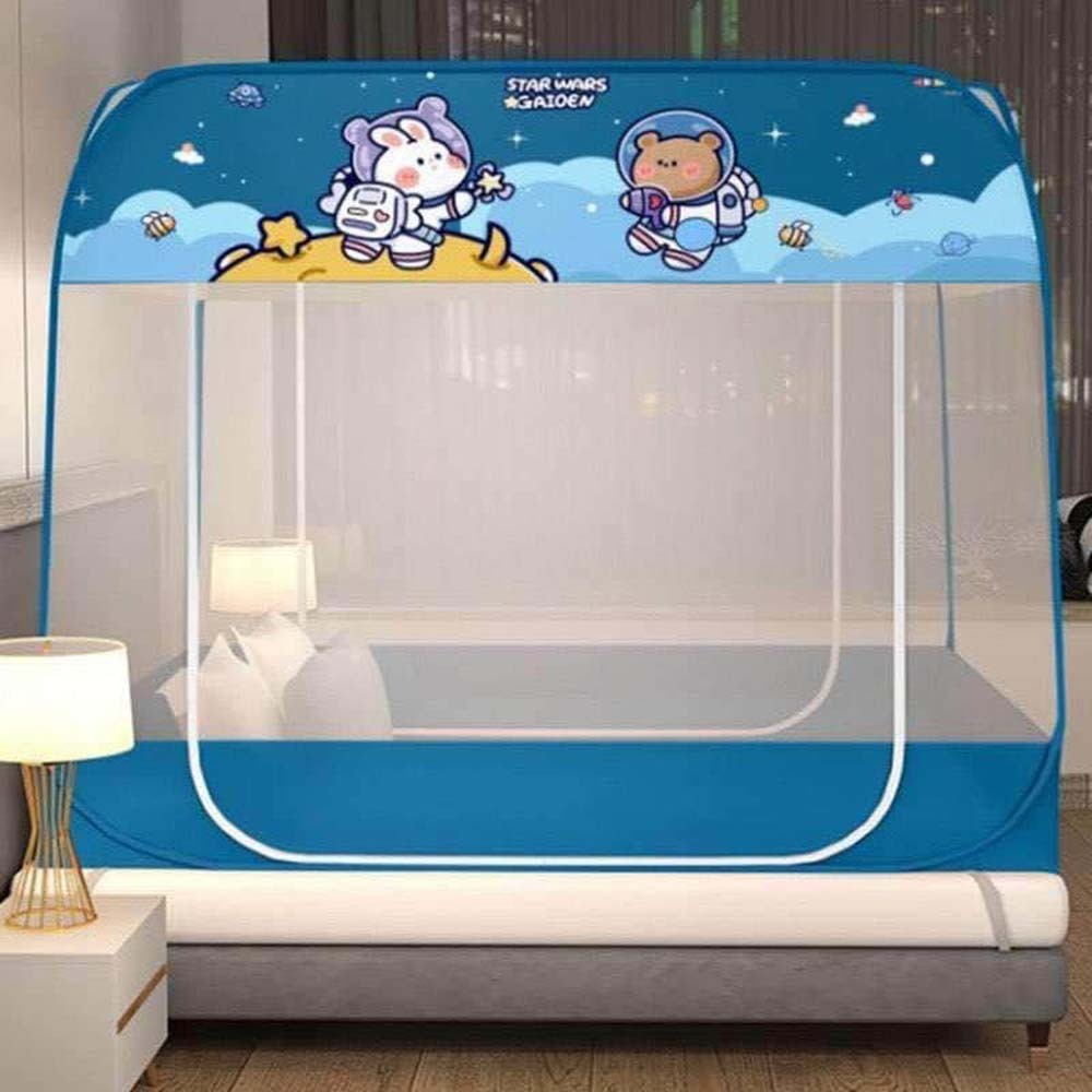 Beauty House Foldable Mosquito Net (Random Design) Blue