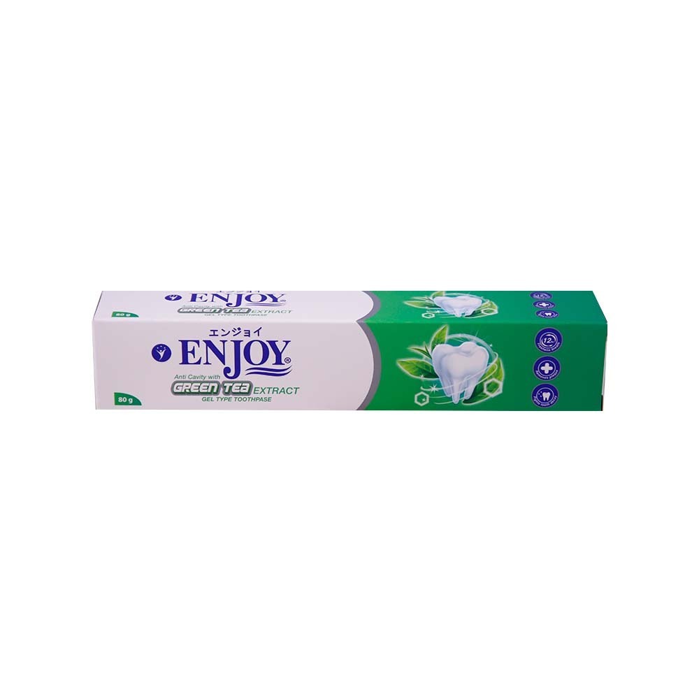 Enjoy Toothpaste Gel Anti Cavity Green Tea 80G