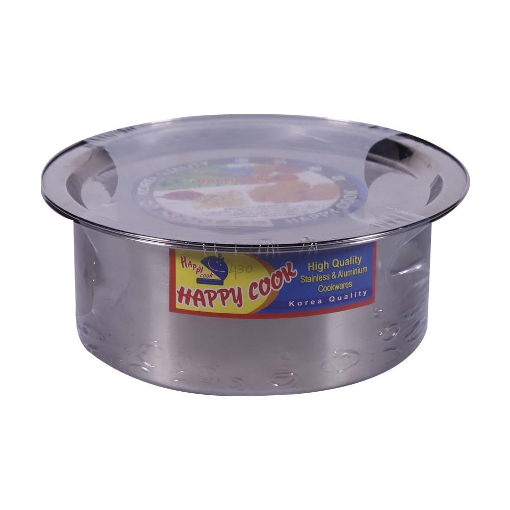 Happy Cook Steel Indian Pot 18cm