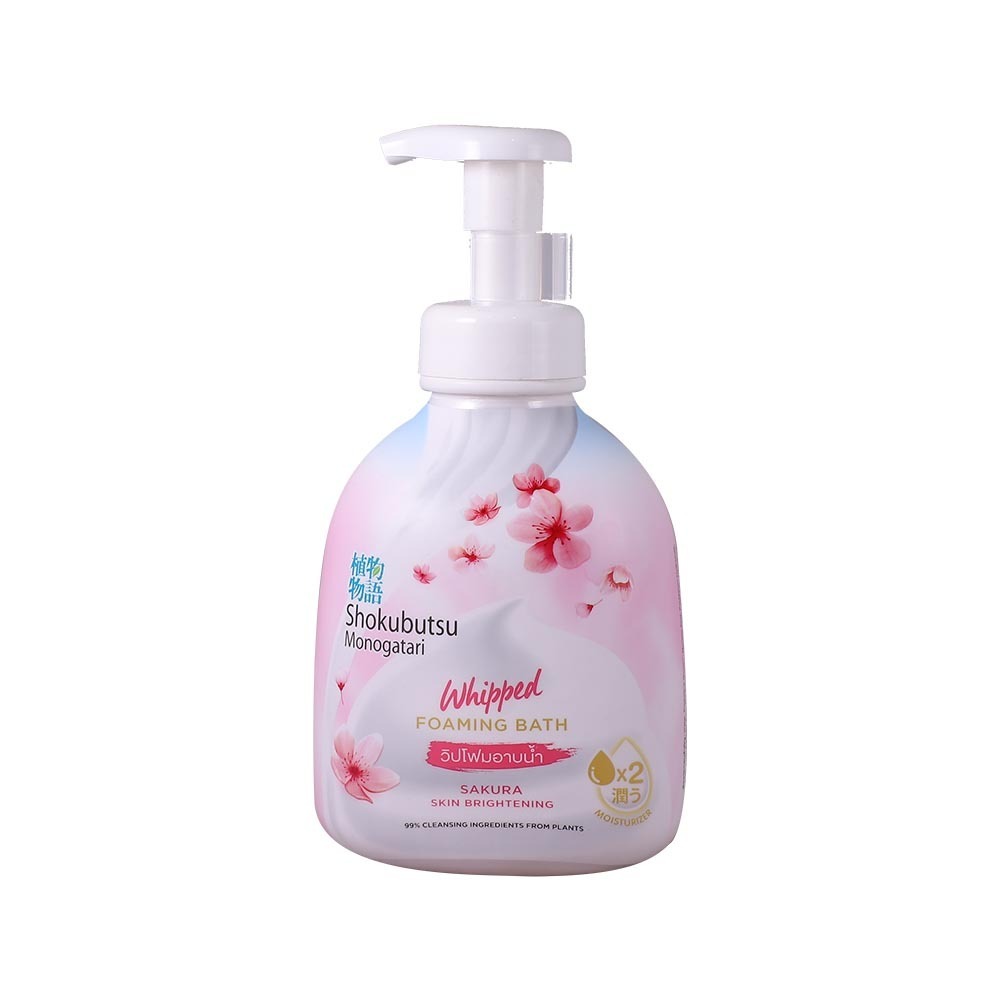Shokubutsu Monogatari Whipped Foaming Shower 450ML (Sakura)