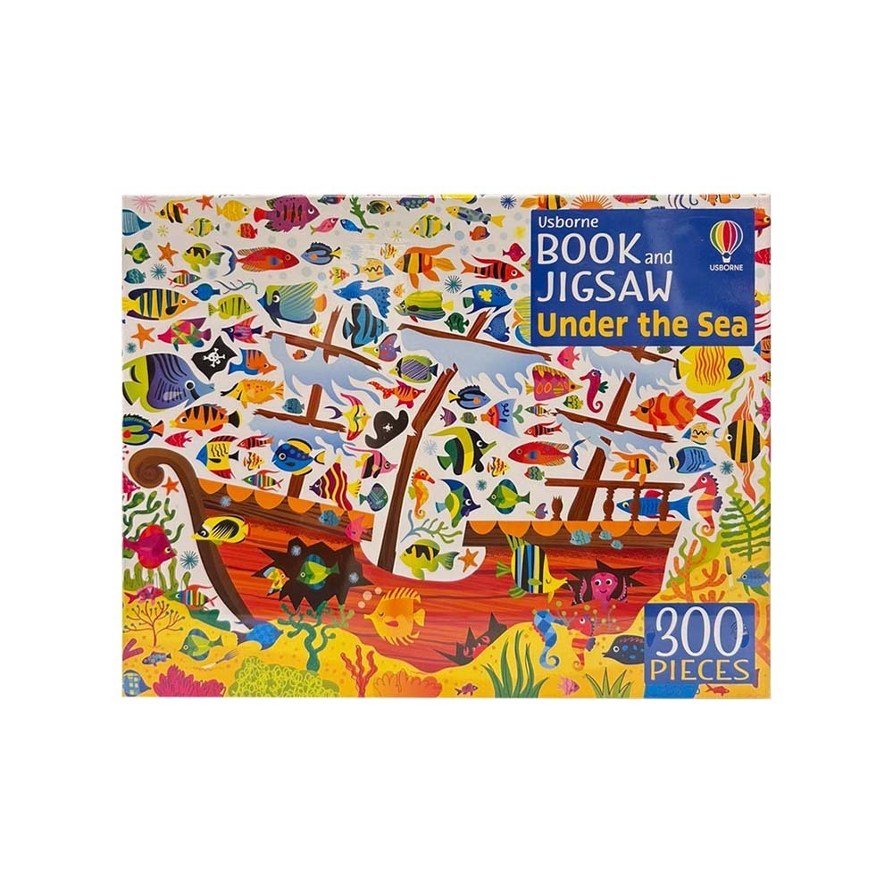 Book And Jigsaw Under The Sea
