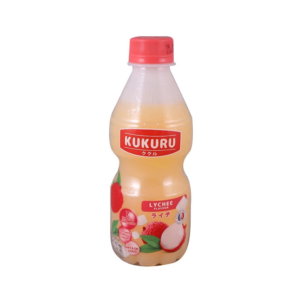 Kukuru Lychee Flavour Yogurt Drink With Nata De Coco 280ML