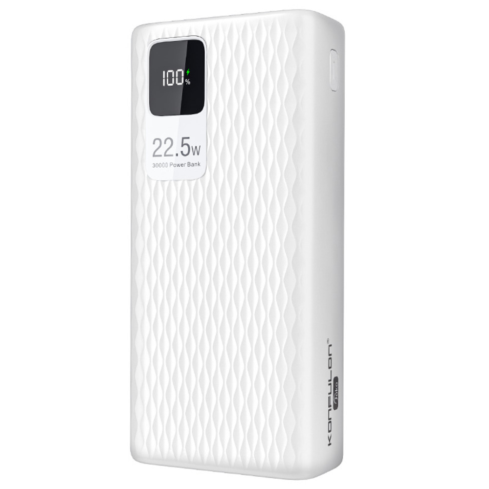 Konfulon A26Q (30000mAh Fast Charging 22.5W Power Bank) White