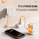 Konfulon J-42 (10000mAh Fast Charging 22.5W Built-in Cable/Wireless Power Bank) Orange