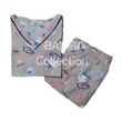 Bambi Women Spant One Set Nightwear Gray AA0038 XL