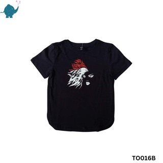 Max & Mia Unisex Printed T-Shirt TO016B Black (5-6 Years)